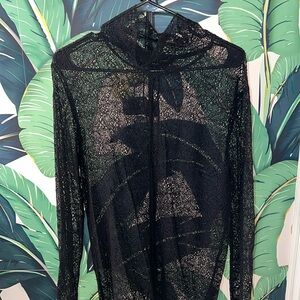 ASOS black lace shirt